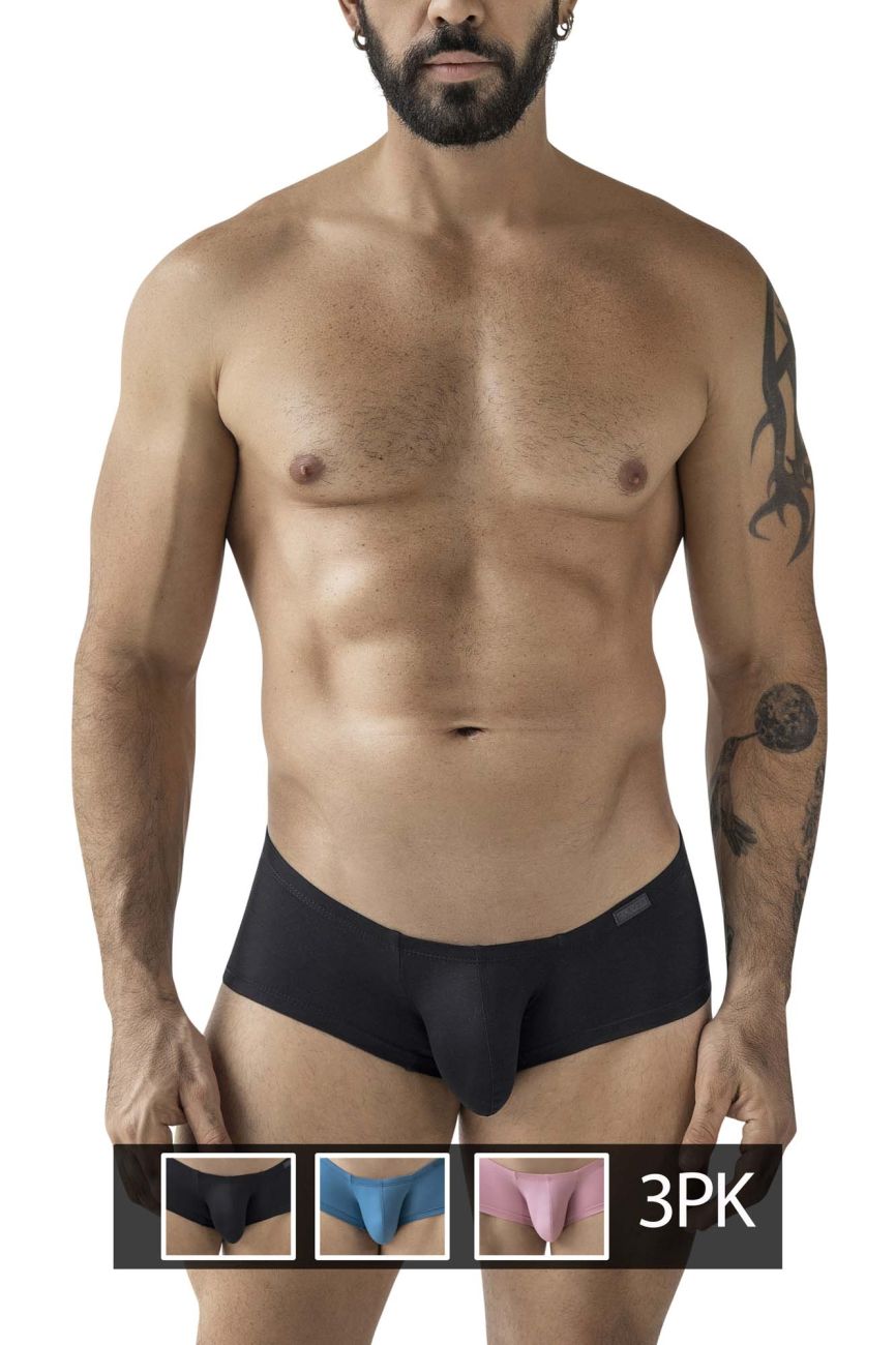 Clever Moda Men's Underwear 229965 3PK Australian Latin Trunks Color Multi-colored