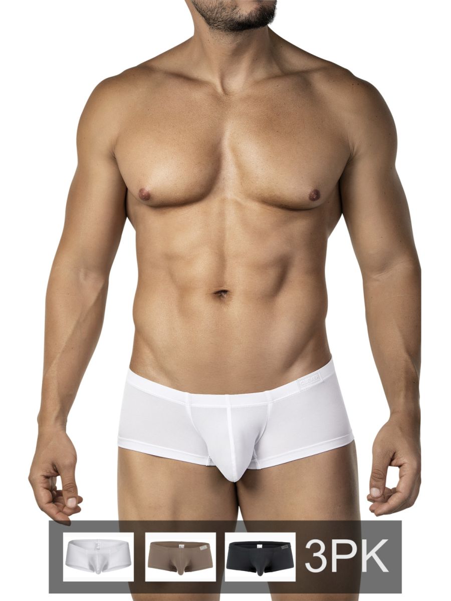 Clever Moda Men's Underwear 26068 3PK Australian Latin Trunks Color Multi-colored