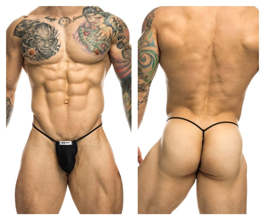 JUSTIN+SIMON Men's Underwear XSJ02 Classic G-String Bulge Color Black