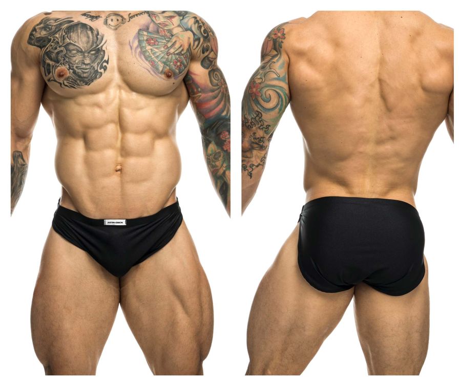 JUSTIN+SIMON Men's Underwear XSJ09 Running Shorts Color Black
