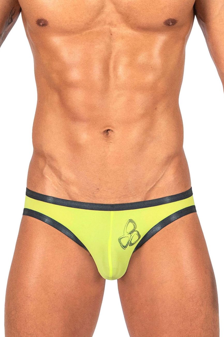 Private Structure Men's Underwear BRUT4393 Bare Bikini Color Yellow