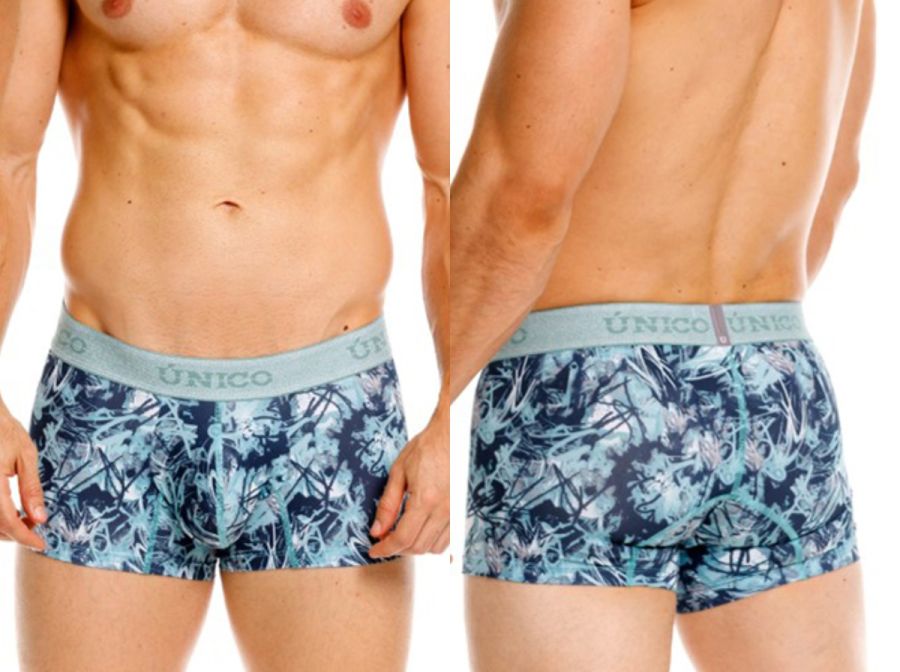 Mundo Unico Men's Underwear 26040100112 Tags Trunks Color 43-Blue