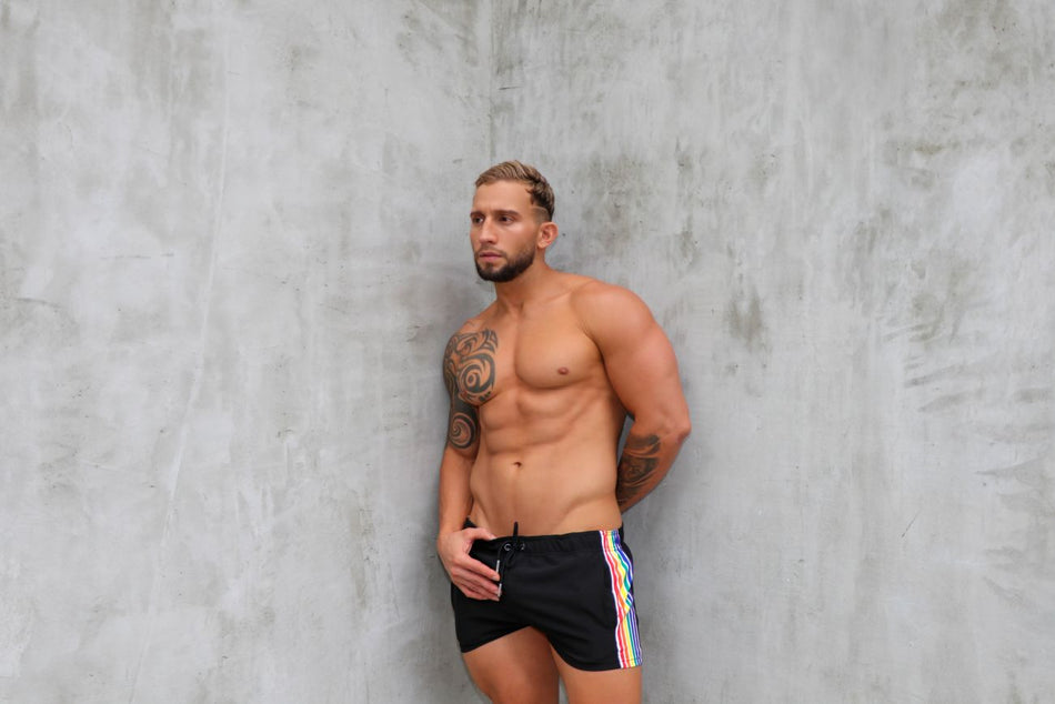 Rainbow Swim Trunks