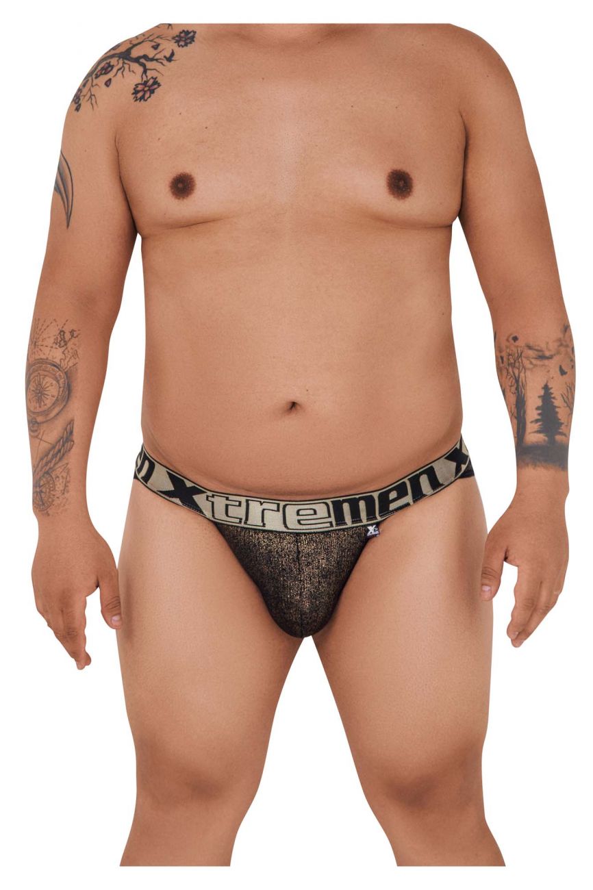 Xtremen Men's Underwear 91089X Frice Microfiber Bikini Color Black