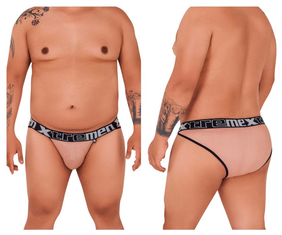 Xtremen Men's Underwear 91089X Frice Microfiber Bikini Color Pink