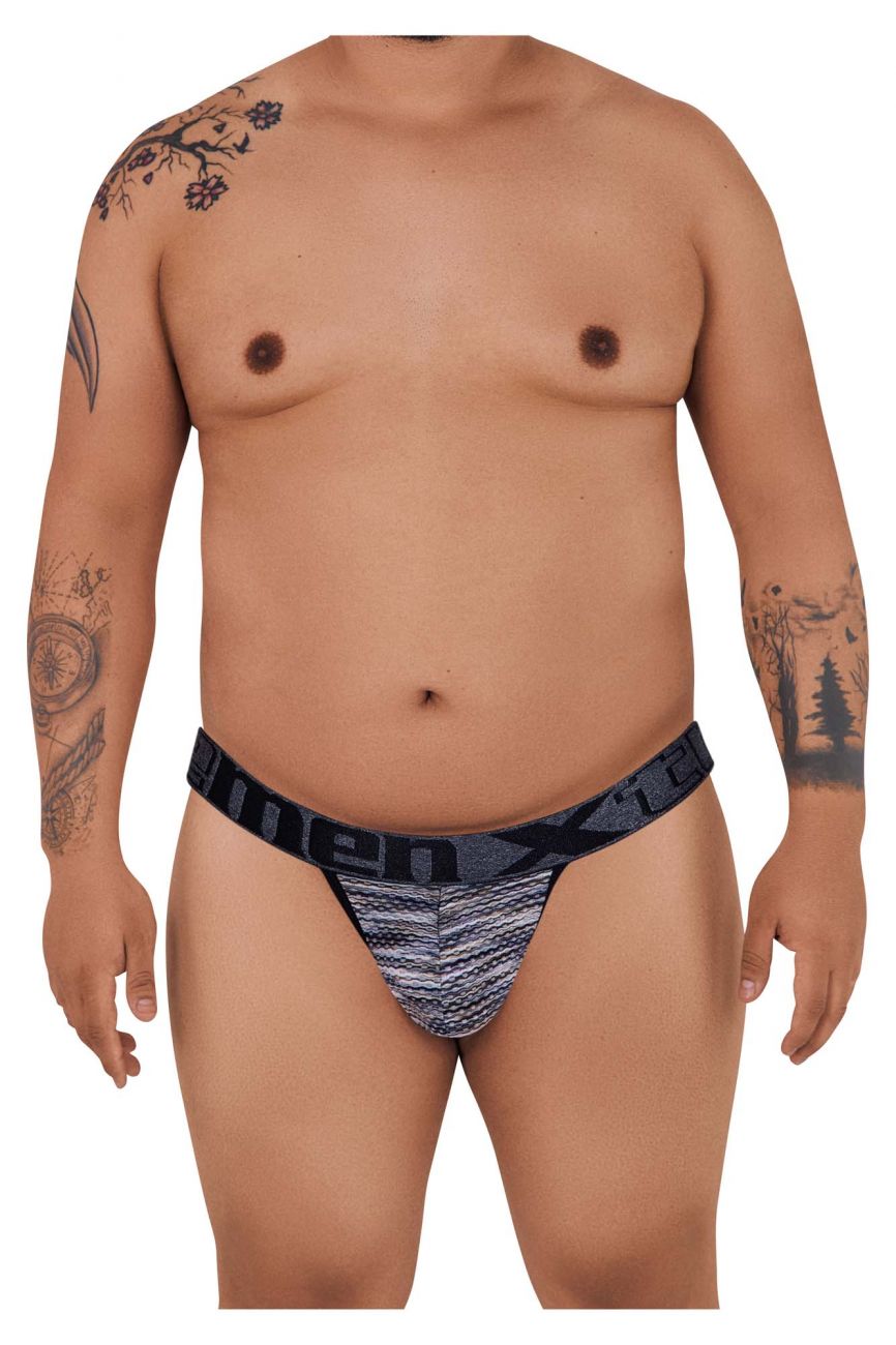 Xtremen Men's Underwear 91098X Microfiber Mesh Bikini Color Black
